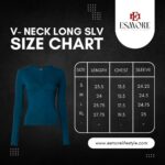 Women’s V-Neck Long Sleeve Top | Sky Blue - Image 3