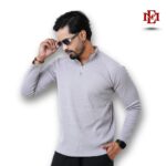 Esmore Preium 2*2 Rib Raglen Long Sleeve High neck Jacket - Image 3