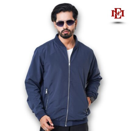 Esmore Premium Bomber Jacket- Blue